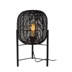 Lucide HERMINE stolní lampička E27/40W černá