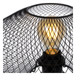 Lucide MESH stolní lampa E27/40W černá