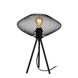 Lucide MESH stolní lampa E27/40W černá