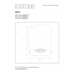 Lucide BODIBIS Stropní bodové kulaté 1xGU10/50W černá