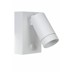 TAYLOR - Nástěnné svítidlo se senzorem - Venkovní - 1xGU10/50W IP44 - Bílá