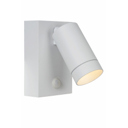 TAYLOR - Nástěnné svítidlo se senzorem - Venkovní - 1xGU10/50W IP44 - Bílá