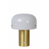 Lucide TIMON stolní lampička  E14/25W 21cm matná zlatá/Opal