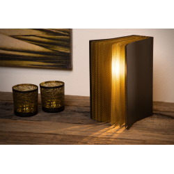 Lucide LIVRET stolní lampička E14/40W černá/zlatá