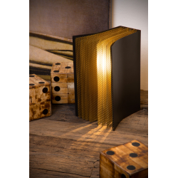 Lucide LIVRET stolní lampička E14/40W černá/zlatá