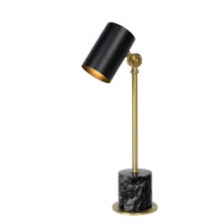 Lucide BRANDON stolní lampička E14/40W černá/mosaz