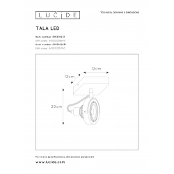 TALA LED Spot GU10/12W DTW černá