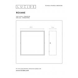 Lucide ROXANE Stropní svítidlo Led hranaté10W  Anthraci