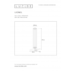 Lucide LIONEL stolní lampička 1xE27/40W černá