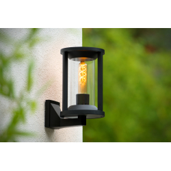 Lucide CADIX Outdoor Stropní svítidlo E27/max 15W led černá