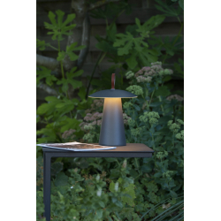 LA DONNA - Stolní lampa Venkovní - Ø 19,7 cm - LED stm. 3 kroky - 1x2W 2700 K - IP54 - antracit
