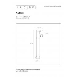 Lucide 27895/05/29 TATUM LED svítidlo venkovní 4.5W  H43cm 