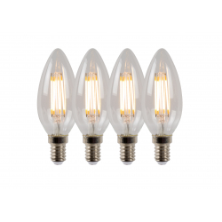 Žárovka C35 Filament stmívatelná E14 4x4W 360LM 2700K