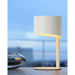 Lucide 45504/01/31 KNULLE lampa stolní E14 H28,5 D15 cm bílá