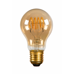 Lucide LED žárovka - okrasné vlákno - Ø 6 cm - stmívatelné - 1x5W 2200K - Jantarová 49042/05/62
