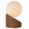 Lucide LEN - stolní lampa - Ø 10 cm - G9 - Dřevo 45561/01/70