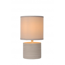 Lucide GREASBY - stolní lampa - Ø 14 cm - Krémová 47502/81/38