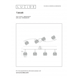 Lucide TAHAR - stropní svítidlo - Ø 9 cm - G9 - Bílá 46904/04/31