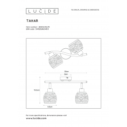 Lucide TAHAR - stropní svítidlo - Ø 9 cm - G9 - Bílá 46904/02/31