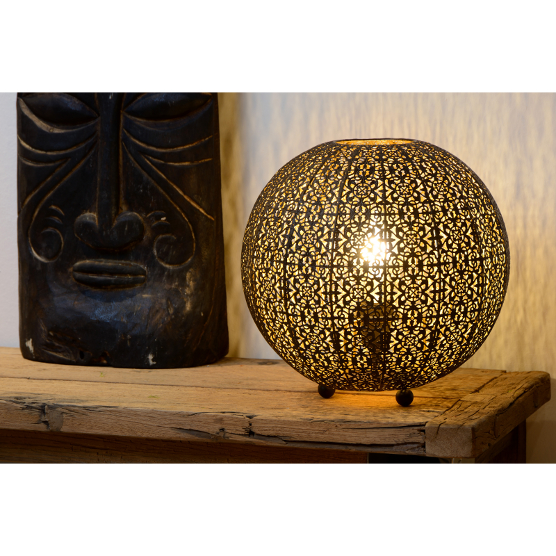 Lucide TAHAR - stolní lampa - Ø 33 cm - Černá 78583/34/30