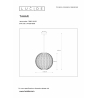 Lucide TAHAR - závěsné svítidlo - Ø 38,5 cm - Černá 78383/40/30
