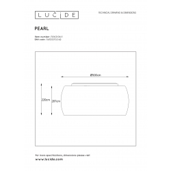 Lucide PEARL - zapuštěné stropní svítidlo - Ø 50 cm - G9 - Chrom 70163/06/11
