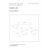 Lucide BINARI - stropní svítidlo - LED - 2x5W 2700K - Černá 77975/10/30