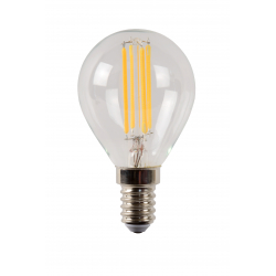 Lucide LED žárovka - okrasné vlákno - Ø 4,5 cm - stmívatelné - 1x4W 2700K - Průhledné 49022/04/60