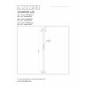 Lucide CHAMPION-LED - stojací čtecí lampa - Ø 25,4 cm - stmívatelné - 1x20W 3000K - Černá 19792/24/30
