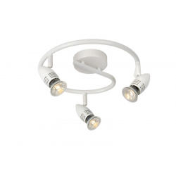 Lucide CARO-LED - stropní svítidlo - Ø 31 cm - LED - GU10 - 3x5W 2700K - Bílá 13955/14/31