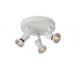 Lucide JASTER-LED - stropní svítidlo - Ø 20 cm - LED - GU10 - 3x5W 2700K - Bílá 11903/15/31