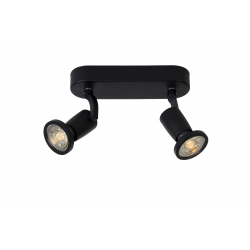 Lucide JASTER-LED - stropní svítidlo - LED - GU10 - 2x5W 2700K - Černá 11903/10/30