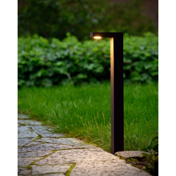 Lucide TEXAS - venkovní svítidlo sloupek - LED - 1x6W 3000K - IP54 - Černá 28851/60/30