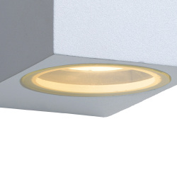 Lucide ZORA-LED - přisazené bodové svítidlo venkovní - stmívatelné - GU10 - 2x5W 3000K - IP44 - Bílá 22860/10/31