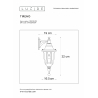 Lucide 11833/01/30 TIRENOvenkovní nástěnné svítidlo H37cm E27/60W černá