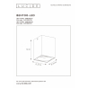 Lucide BENTOO-LED - stropní svítidlo - stmívatelné - GU10 - 1x4,5W 3000K - Bílá 09913/05/31