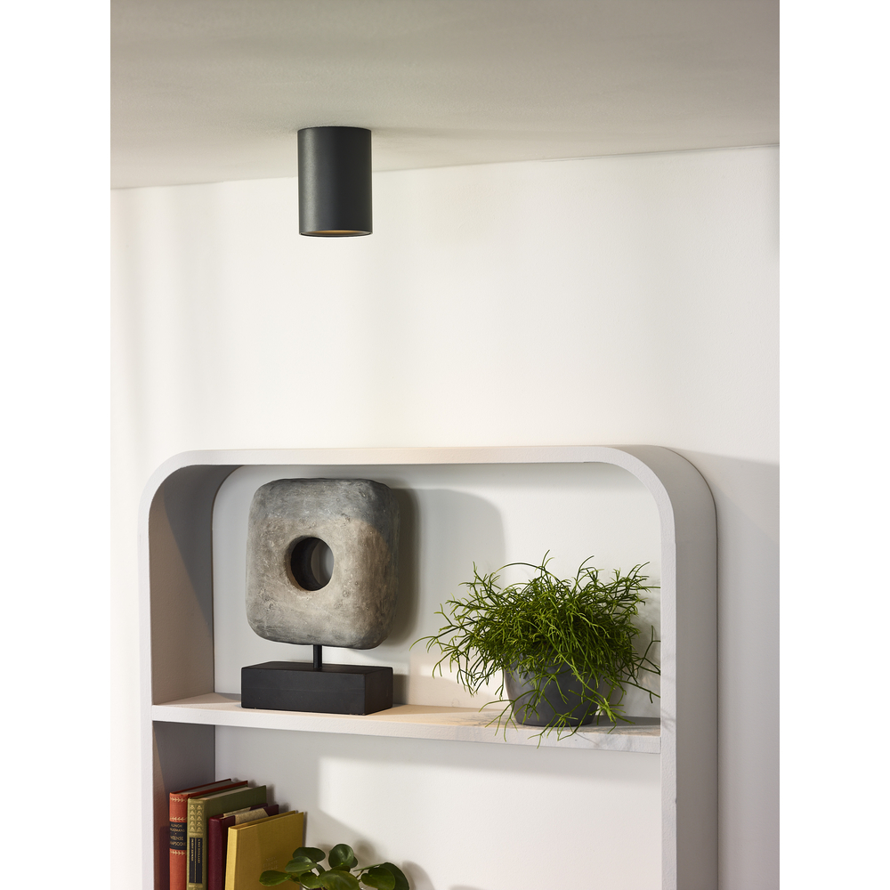 Lucide BENTOO-LED - stropní svítidlo - Ø 8 cm - stmívatelné - GU10 - 1x4,5W 3000K - Šedá 09912/05/36