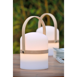 Lucide JOE - stolní lampa venkovní - Ø 14,5 cm - stmívatelné - 1x3W 2800K - IP44 - Bílá 06800/03/31