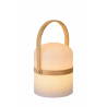 Lucide JOE - stolní lampa venkovní - Ø 14,5 cm - stmívatelné - 1x3W 2800K - IP44 - Bílá 06800/03/31