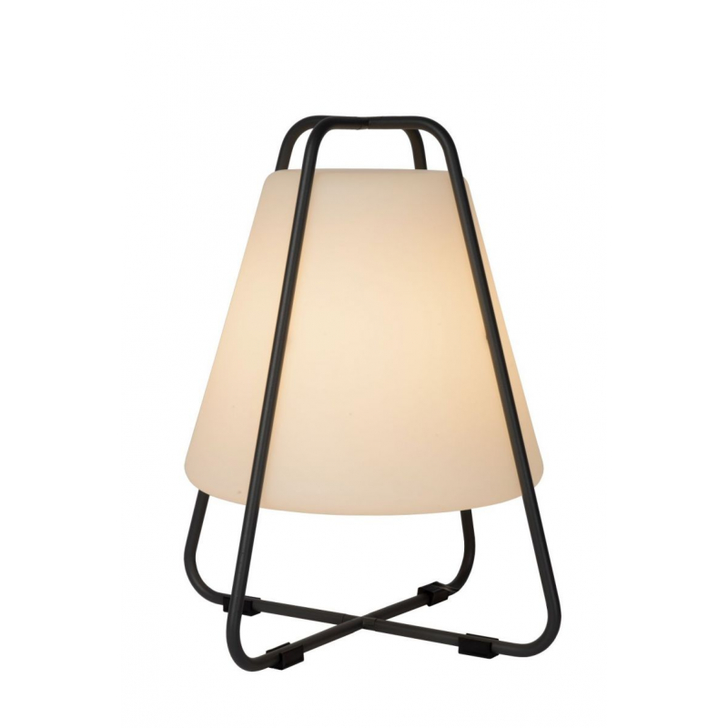 Lucide PYRAMID dobíjecí venkovní stolní lampa 1x42W 2700K - IP54 antracitová