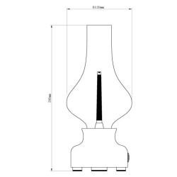 Lucide JASON - Dobíjecí stolní lampa - baterie -1x2W 3000K - krokově stmívatelná - tyrkysová