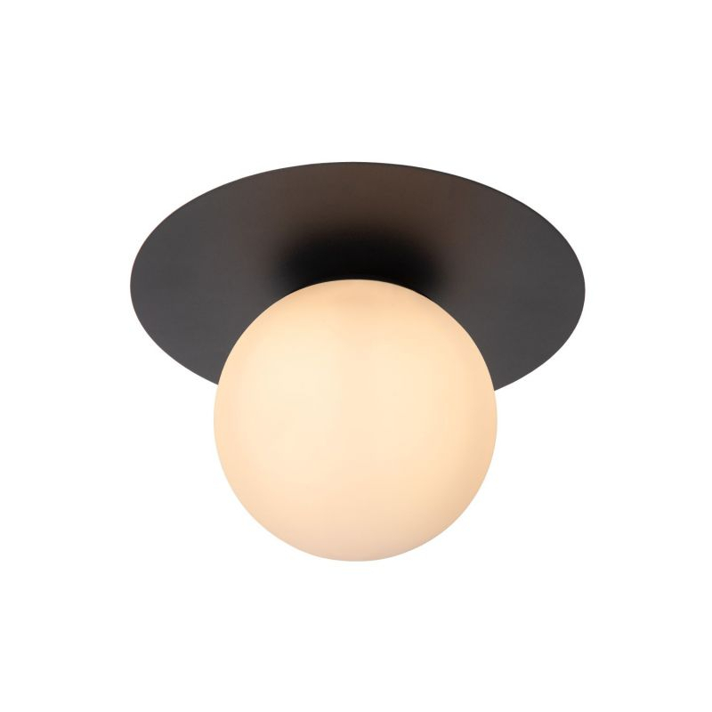Lucide TRICIA - Flush ceiling light - ? 25 cm - 1xE27 - Black 1