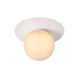 Lucide TRICIA - Flush ceiling light - D25 cm - 1xE27 - White 1
