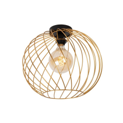 Lucide DANZA - Flush ceiling light - D40 cm - 1xE27 - Matt Gold / Brass 1