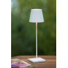 Lucide JUSTIN venkovní stolní lampa Ø11 cm 1x2,2W 3000K IP54 bílá