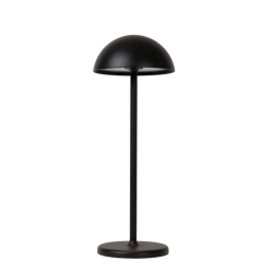 Lucide JOY venkovní dobíjecí stolní lampa ø 12 cm 1x1,5W 3000K IP54 černá