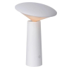 Lucide JIVE venkovní dobíjecí stolní lampa Ø13,9 cm 1x4W 6500K IP44 bílá