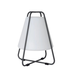 Lucide PYRAMID dobíjecí venkovní stolní lampa 1x42W 2700K - IP54 antracitová