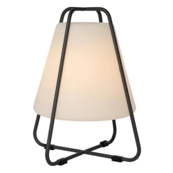 Lucide PYRAMID dobíjecí venkovní stolní lampa 1x42W 2700K - IP54 antracitová