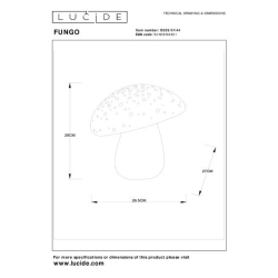 Lucide FUNGO stolní lampa 1xE14 okrová žlutá